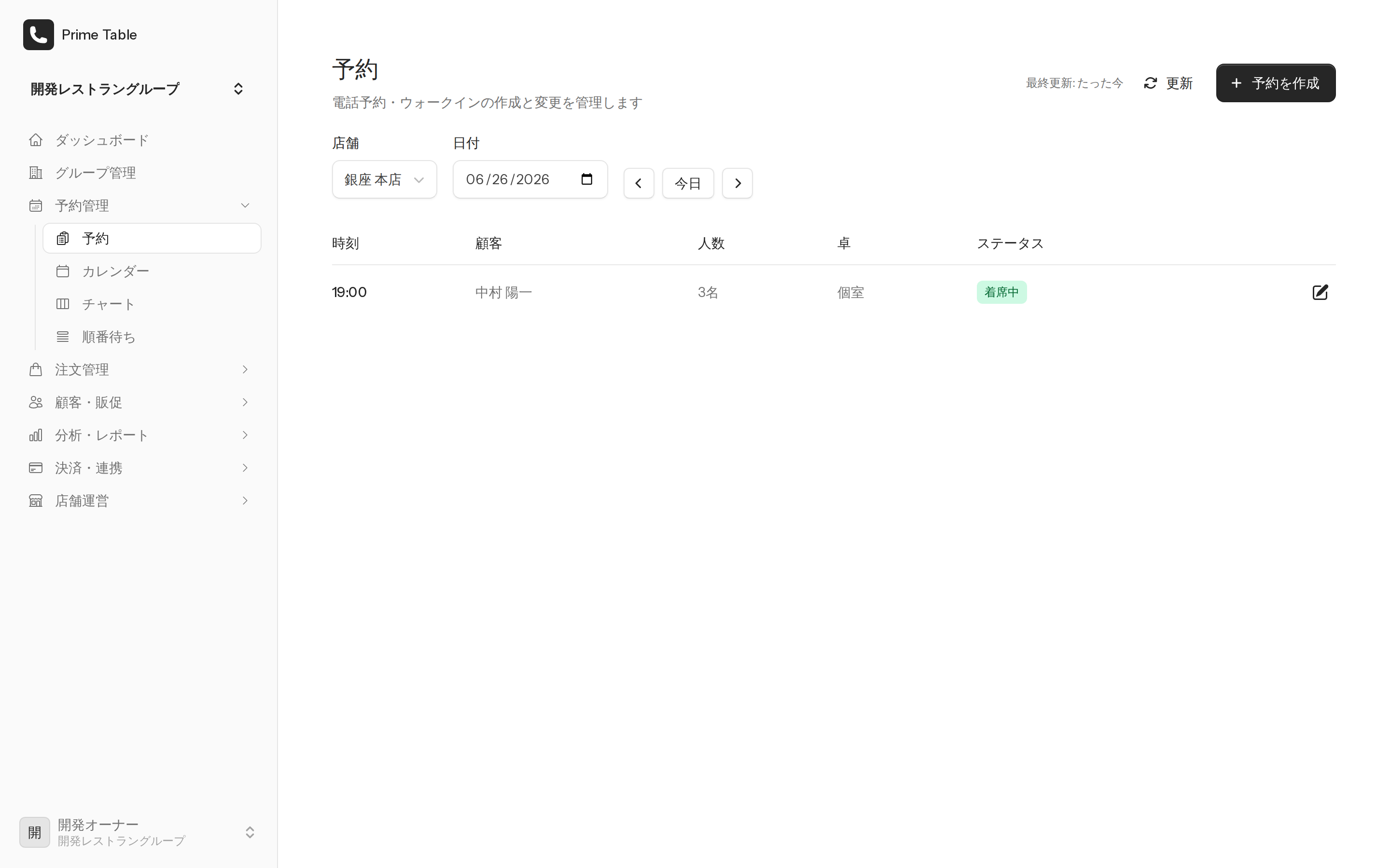 予約台帳